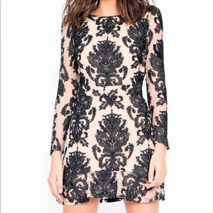 FOR LOVE & LEMONS Blk Night to Remember Mini Dress